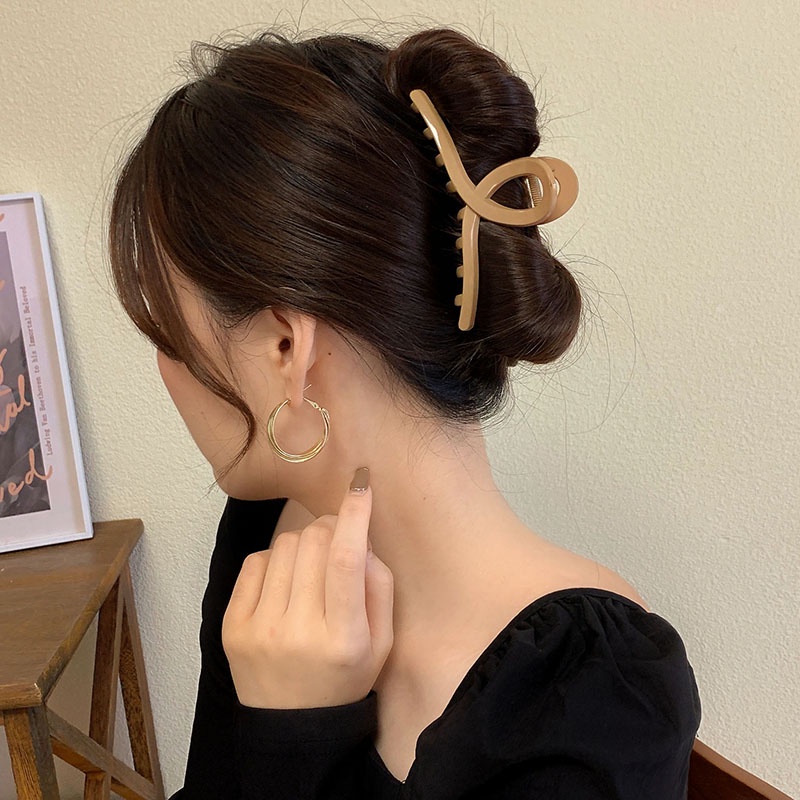 Kẹp Tóc Hình Chữ Thập Đơn Giản Cho Nữ