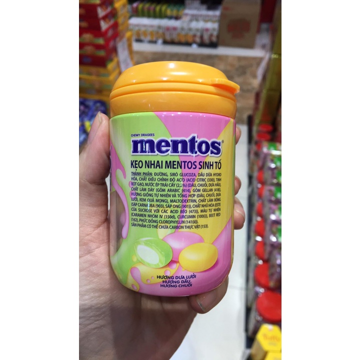Kẹo Mentos sinh tố trái cây 90g