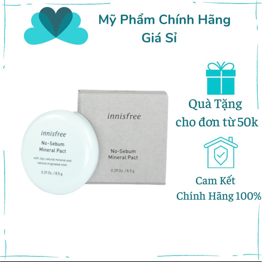 Phấn Nén Kiềm Dầu Innisfree No Sebum Mineral Pact 8.5g