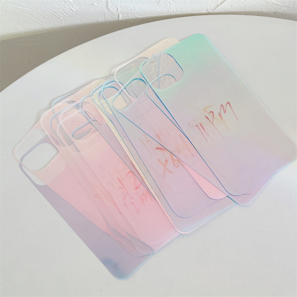 Ốp Điện Thoại Trong Suốt Màu Laser Cho IPhone 11 13 12 Pro Max X XS XR 7 8 Plus