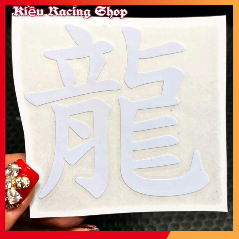 Tem chữ Tàu - Tem chữ Hoa dán xe máy