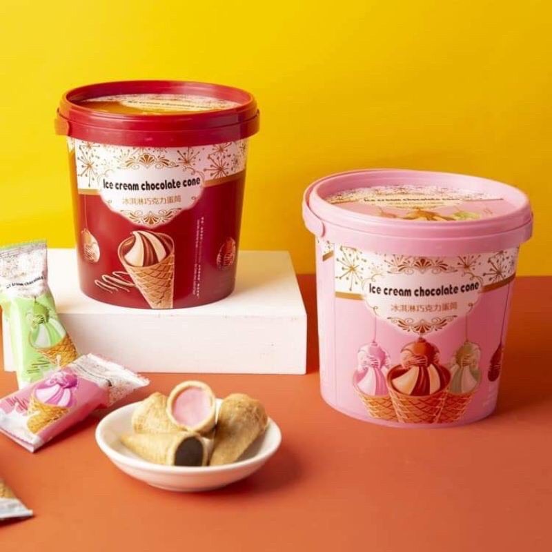 Bánh kem ốc quế nhân socola dạng xô Đài Loan 158g | BigBuy360 - bigbuy360.vn