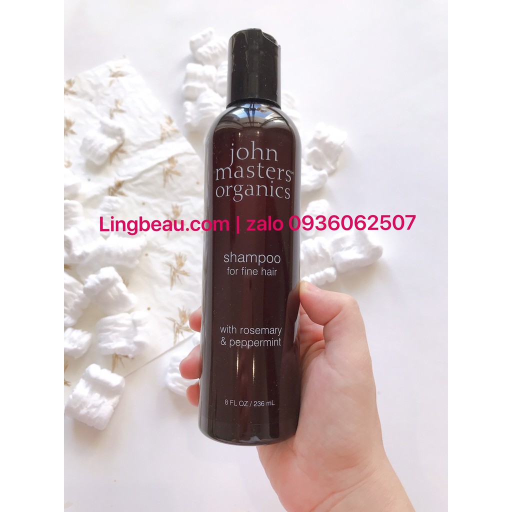 Dầu gội cho tóc mỏng John Masters Organics Shampoo with Rosemary & Peppermint 236ml