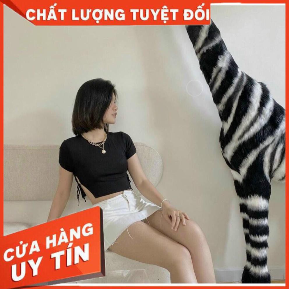 ÁO CROPTOP XINH | ÁO CROPTOP BASIC CỘT DÂY BÊN HÔNG CT22 | Z9GSHOP | BigBuy360 - bigbuy360.vn