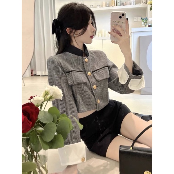 Áo khoác dạ tweed 2022