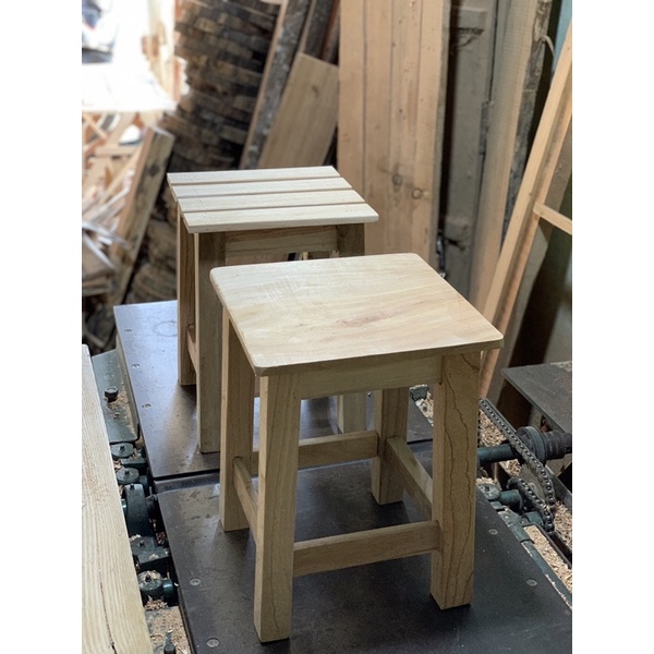 Ghế Gỗ Tự Nhiên , quán trà tranh , cafe Giá rẻ / cao 40 mặt 30x30