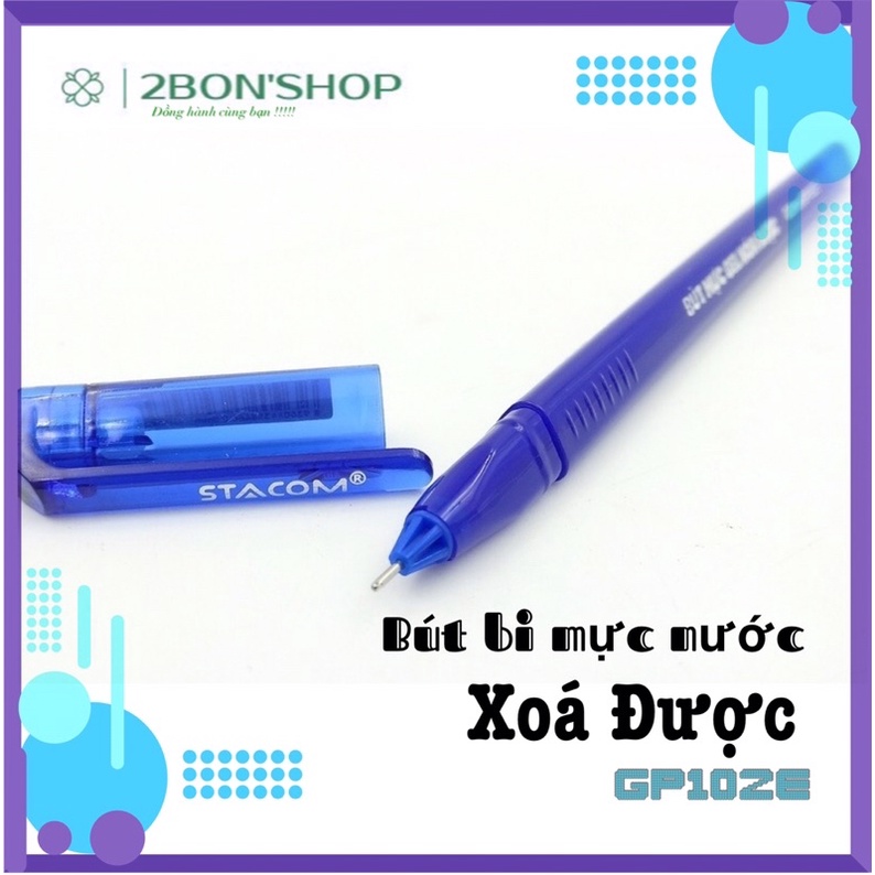 Bút Bi Gel Xoá Được GP102E 0.5mm STACOM | Bút Bi Gel Học sinh Xoá Được