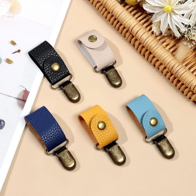 Kẹp Mũ/Túi Xách/Mũ Da PU Co Giãn Kích Thước Nhỏ Gọn Đa Năng Phong Cách Cổ Điển Cho Hoạt Động Ngoài Trời