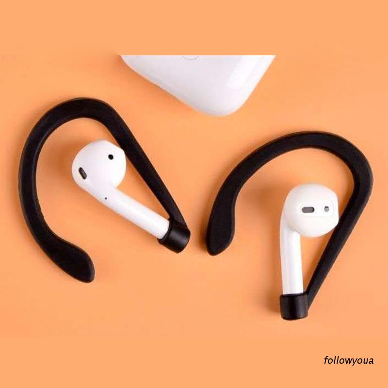 1 cặp bọc tai nghe móc tai bằng silicone co giãn thoải mái chống trượt