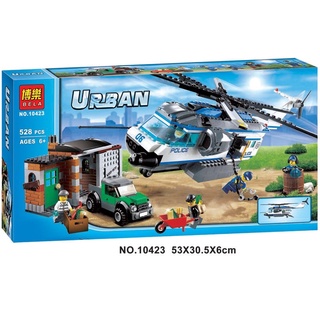 Lắp Ráp Non Lego - Bela 10423  Xếp hình trực thăng giám sát 528 mảnh ghép