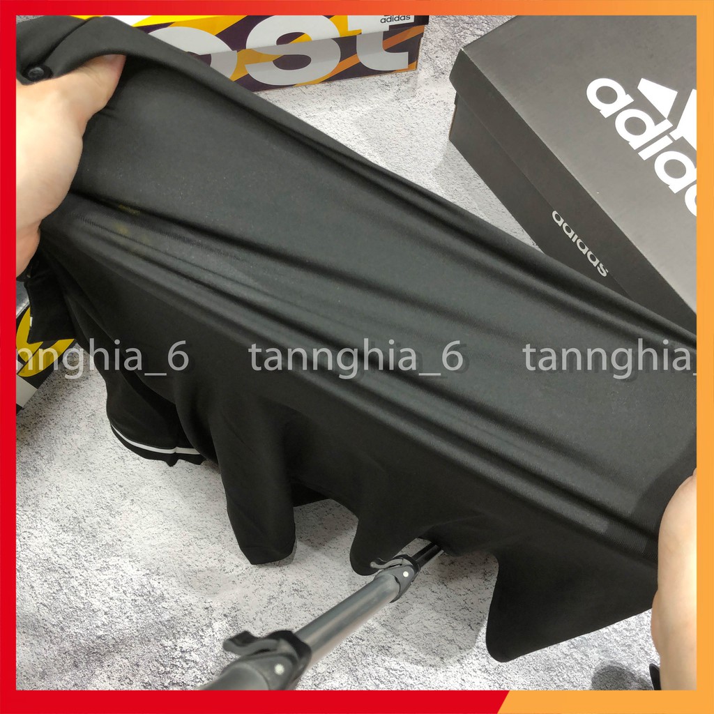 Bộ thể thao cổ bẻ nam chất thun lạnh co dãn 4 chiều XUẤT DƯ BLAC11 trắng