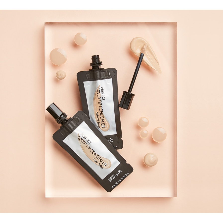 Kem Che Khuyết Điểm Beausta Perfect Cover Tip Concealer - Natural Beige 1ea*4ml