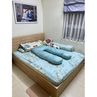 Gối ôm bà bầu chữ U vải Tencel Thượng hạng mềm mịn mát như lụa