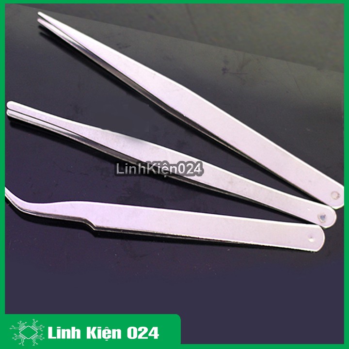 Bộ 3 Kẹp Linh Kiện Điện Tử Đa Năng Loại To Dài 13Cm ( Vàng )