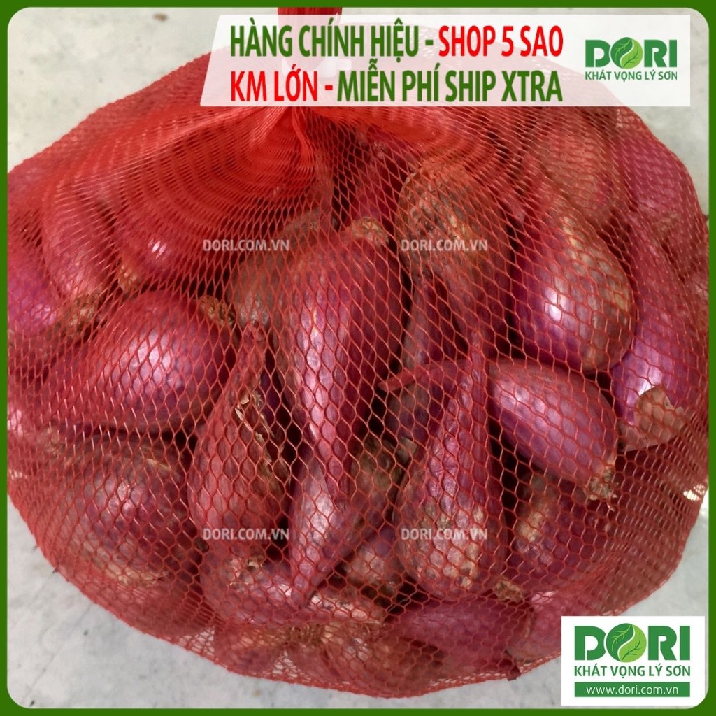 Hành tím khô Phan Rang - Dori Thơm - 1kg - củ to tròn rất khô và thơm