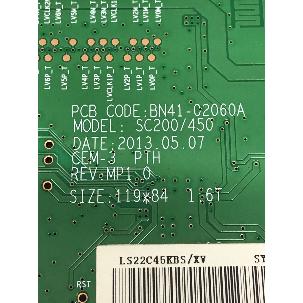 Bo LCD tháo máy sống Samsung 22 S22C450B