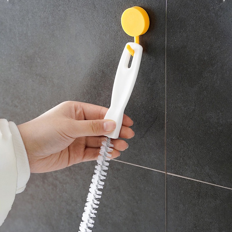 60CM Clog Stopper Brush Hole Remover Tool Freely Kitchen Bendable Dredging Brush Water Outlet Household Drain Cleaner Hair Cleaning Bathroom Flexible Sink Sewer Pipe
