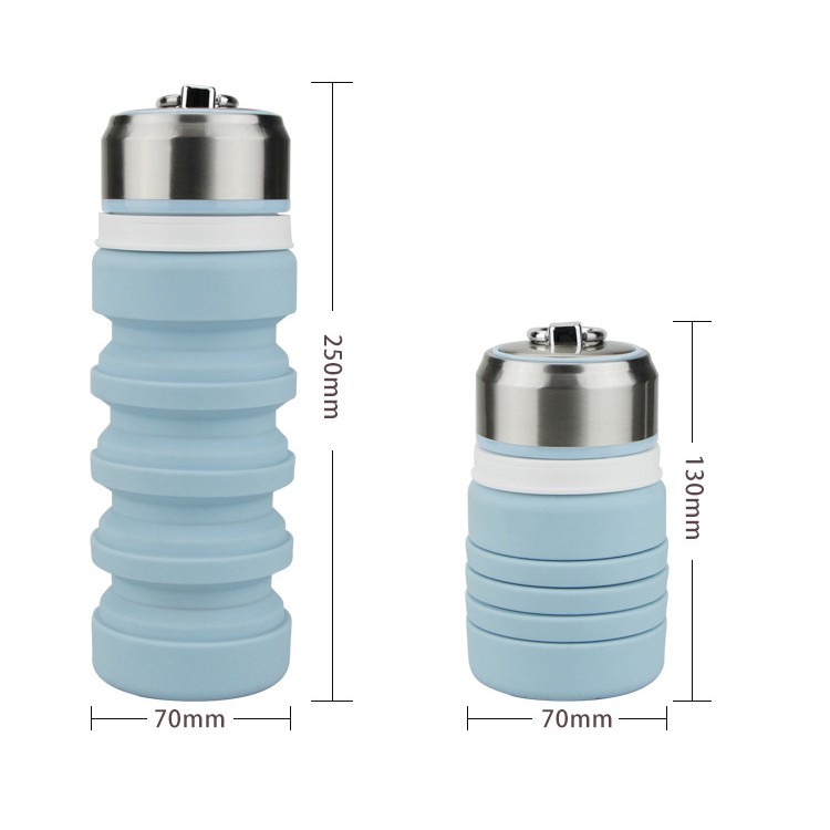 Bình nước gấp gọn thông minh bình nước cao su S3 420ml