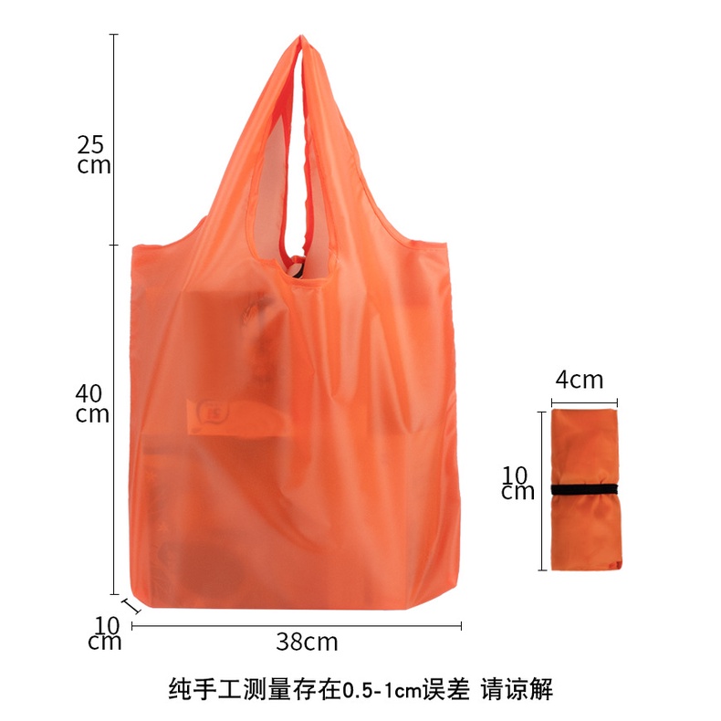 Japanese storage bag 210T portable folding shopping bag TAILI  plain color anti-splashing household tote bag