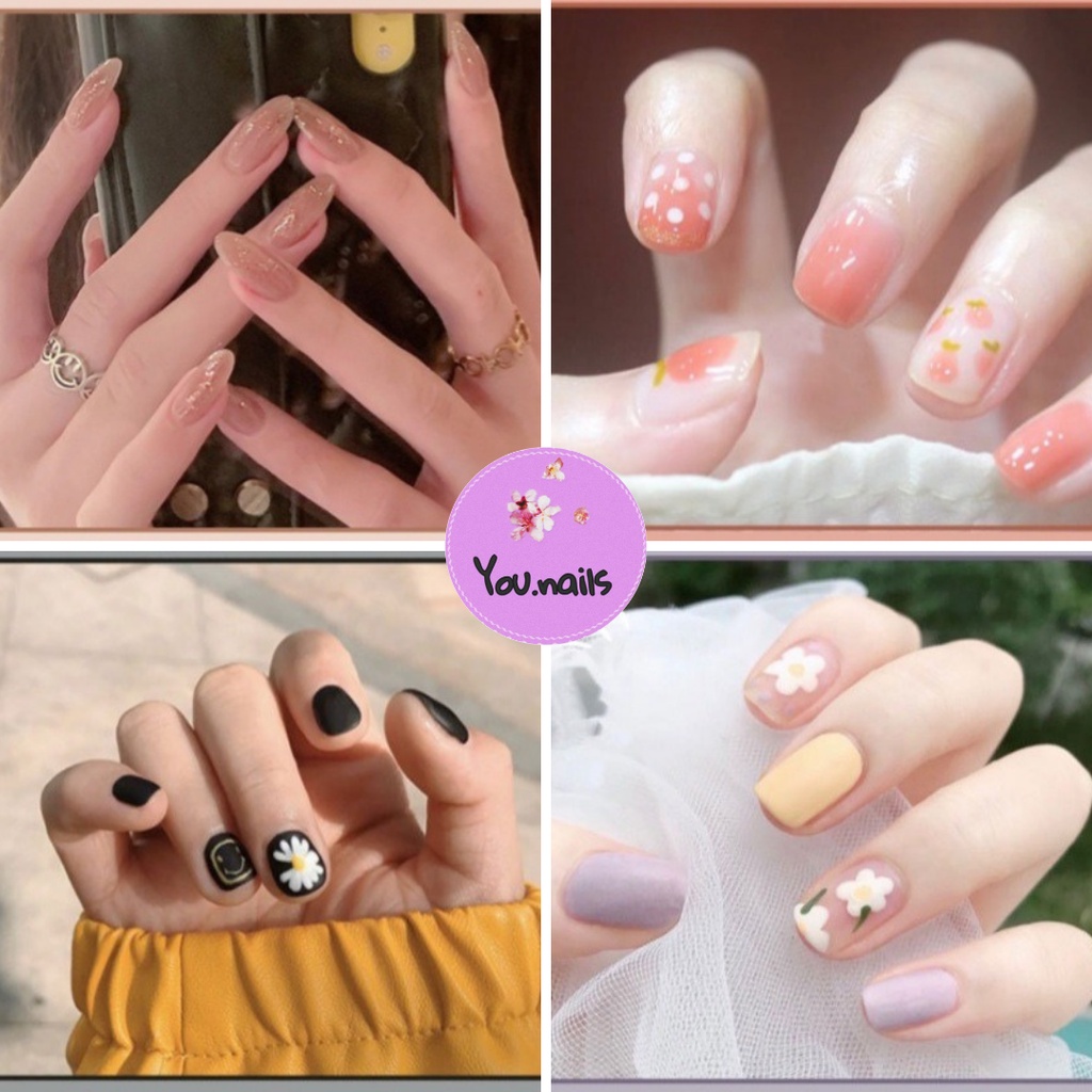 Móng tay giả kèm keo dài nhọn ngắn YOU NAILS (Mã Yn61-Yn70)