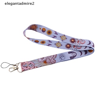 [gele] Vintage Sun Moon Phone Strap Lanyard ID Card Holder Neck Strap Keychain Rope [ele]