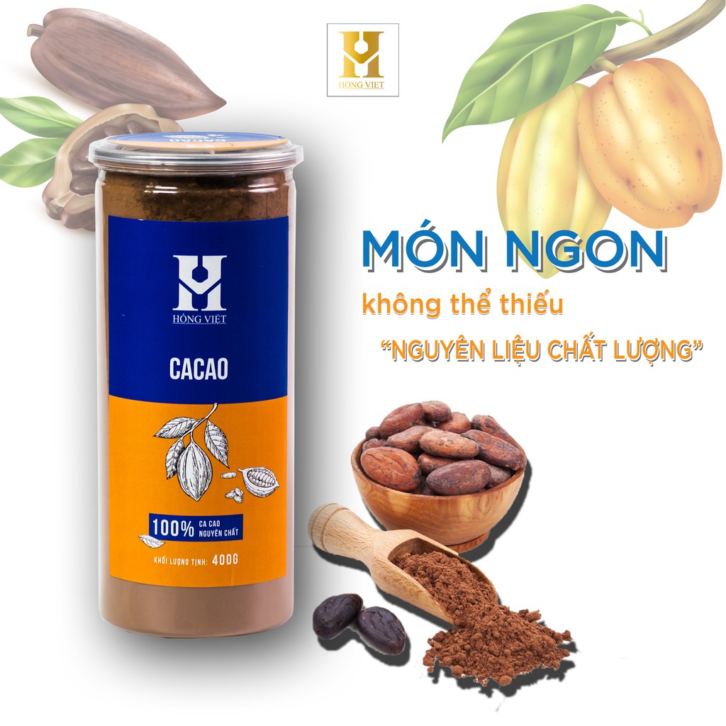 Bột ca cao 100% nguyên chất - Nông sản sạch Bazan