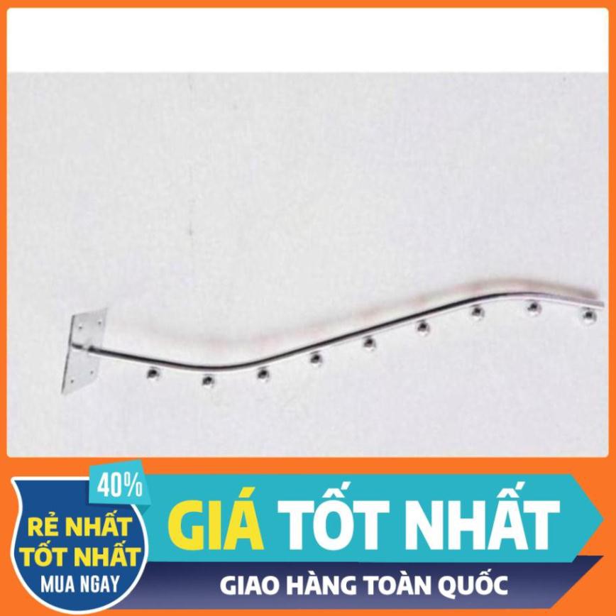 combo 20 Móc treo quần áo shop thời trang dạng bi cong inox - 9 bi dài 32cm