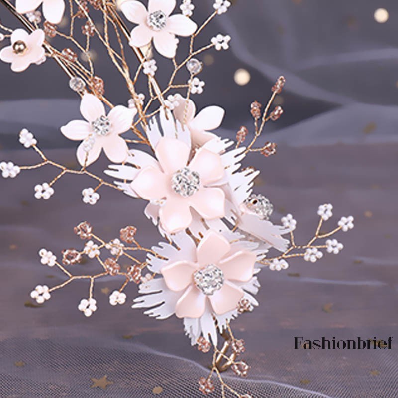 Set phụ kiện đính hạt pha lê thời trang dành cho cô dâu