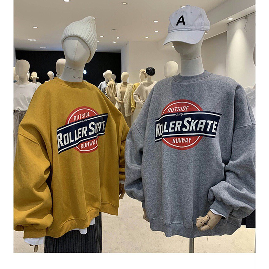 Áo sweater nỉ nam nữ Outside freesize Cheapy unisex phom rộng cổ tròn dáng suông có màu vàng xanh ghi local brand C623 | BigBuy360 - bigbuy360.vn