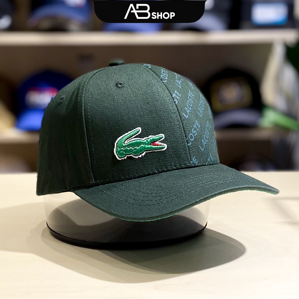 Mũ Lưỡi Trai Lacoste Cao Cấp Màu Xanh Rêu Phối Logo Thời Trang AB-30204