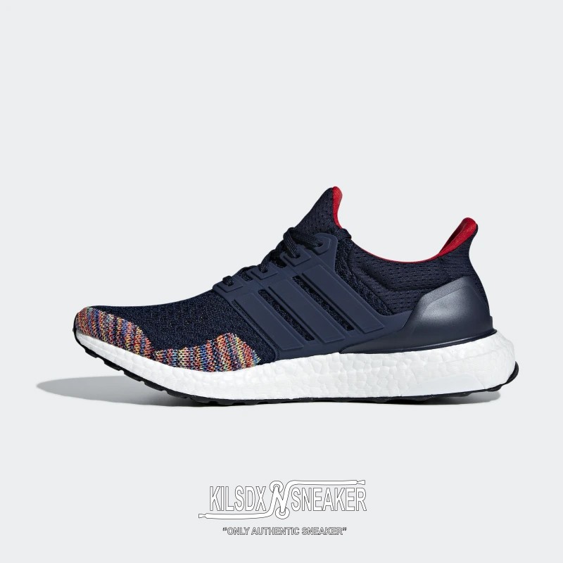 [  Chính hãng  ]-Giày Sneaker Unisex Adidas Ultra Boost  4.0 Multicolor Navy BB7801