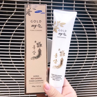 Sữa rửa mặt sâm vàng My Gold Gingseng Cleansing Foam