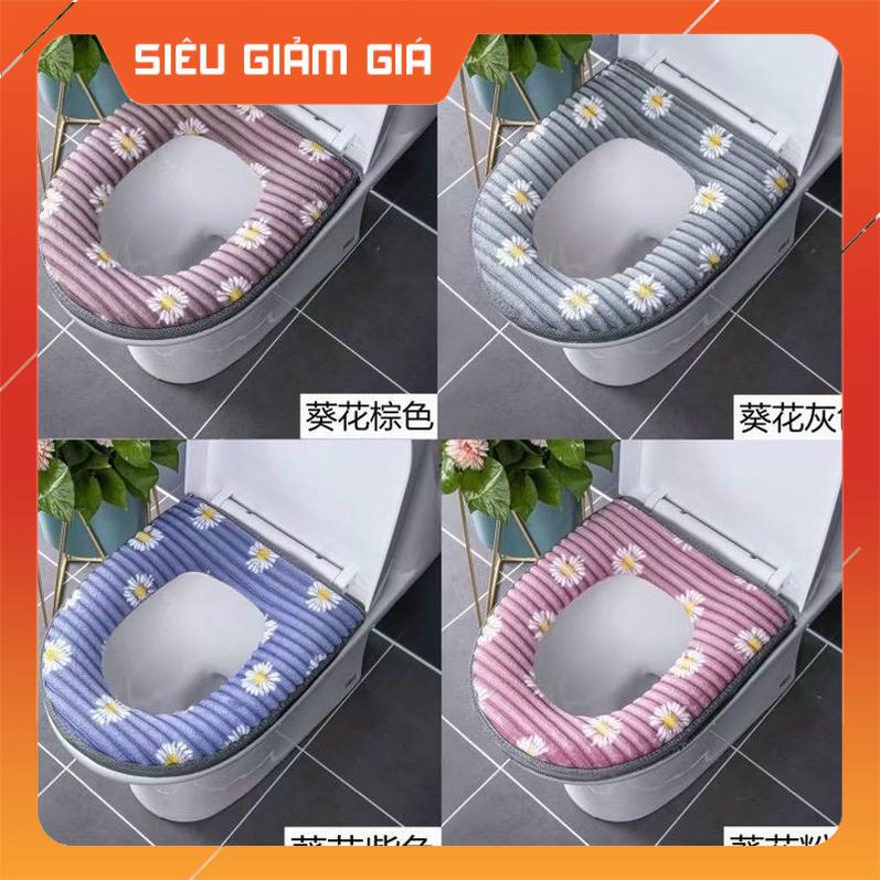 Miếng Đệm Lót Bồn Cầu Giữ Ấm Nhiều Màu Sắc Dễ Thương (Giao màu ngẫu nhiên) - Gia Dụng Thủ Đức