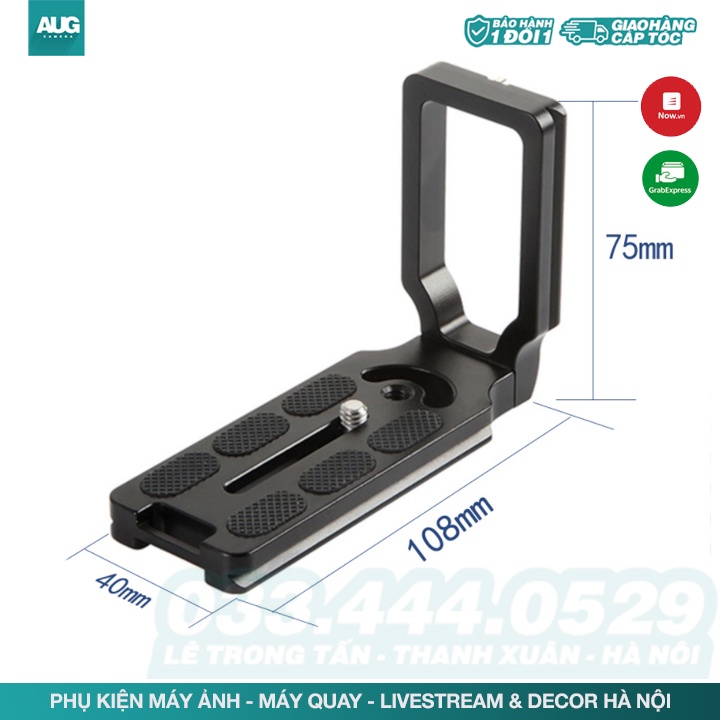 Đế thao tác nhanh quick plate bracket L - L Plate - Thanh chữ L cho máy ảnh - AUG Camera Hà Nội