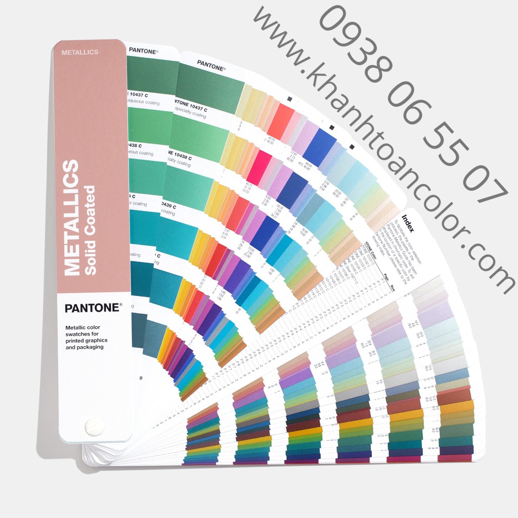 (CHÍNH HÃNG) Bảng màu Pantone Metallics Coated GG1507A - 655 màu PMS đầu 8 và 10 - Phiên bản năm 2021 - Từ PANTONE LLC