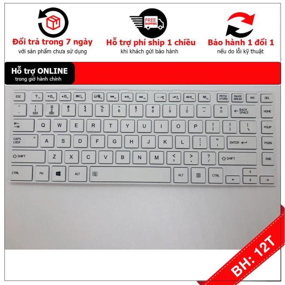 [BH12TH] Bàn Phím Laptop Toshiba Satellite L40-A L45-A L45T-A Màu Trắng Hàng Mới 100% Bảo Hành 12 tháng