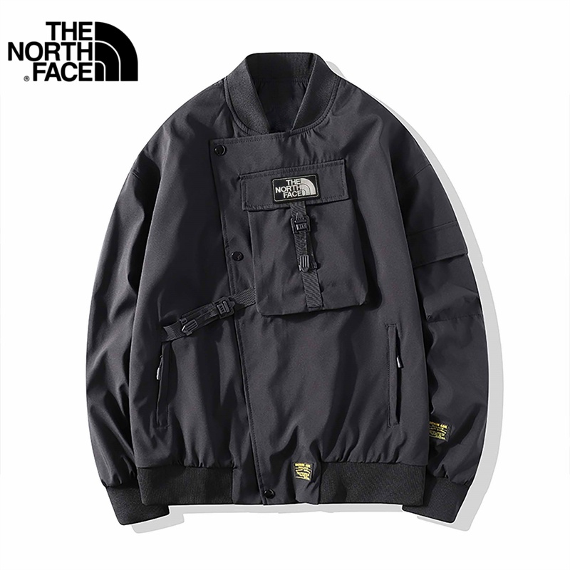 Áo Khoác Gió Thêu Logo The North Face Phối Khóa Kéo Thời Trang Cho Cặp Đôi