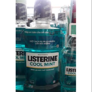 Nước súc miệng Listerine cool mint 750ml