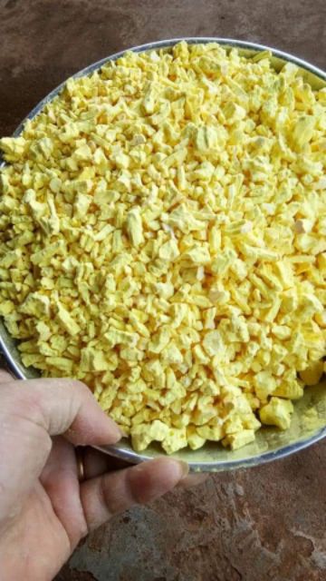 0.5kg TINH NGHỆ HẠT nguyên chất  nhà làm có phiếu kiểm định chất lươnh