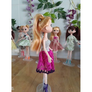 Búp bê chibi 23-26cm chân dài thay đồ được tóc xinh