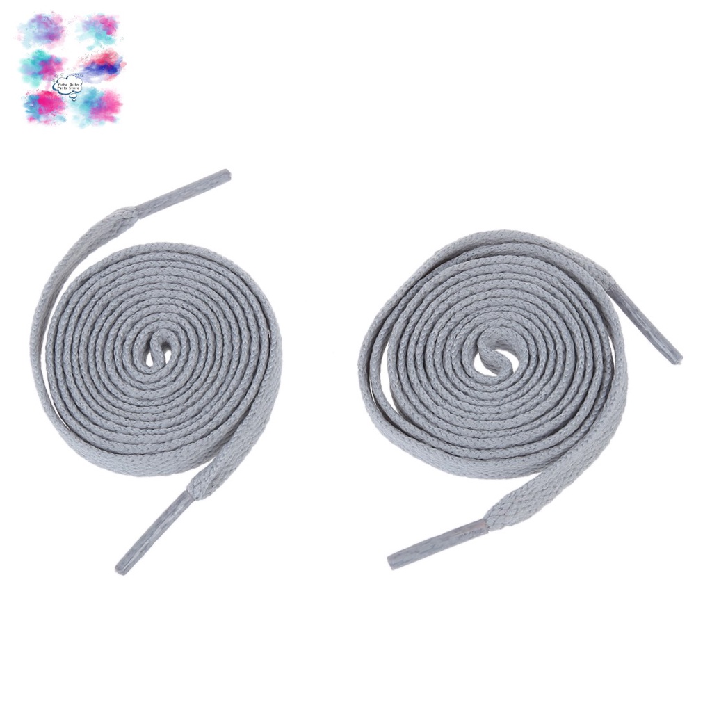 Set 2 dây giày màu xám kích thước 133 x 1.3cm