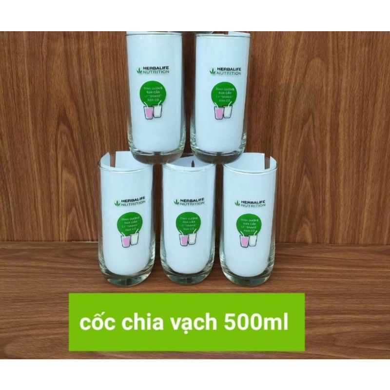 CỐC THỦY TINH CHIA VẠCH HERBALIFE HỘP 6 cái