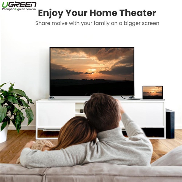Cáp HDMI 2.1 Ugreen 70319 70320 70321 80602 cao cấp dài 1M 1.5m 2m 3m độ phân giải 8K/60Hz - Hàng chính hãng