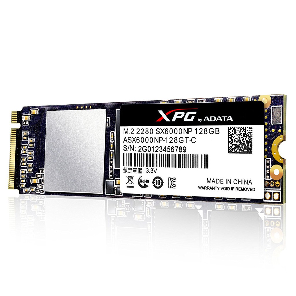 m2 PCIe Adata ASX6000LNP 128GB PCIe NVMe 3x4 (Doc 1800MB/s, Ghi 600MB/s)