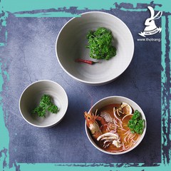 Tô tròn sâu lòng loại dầy cao cấp màu nâu Nhựa Melamine Đài Loan - Chính Hãng