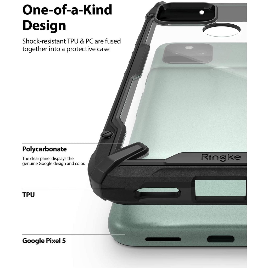 Ốp lưng Pixel 5 Ringke Fusion X Hàn Quốc - Ringke Fusion X for Pixel 5 Korea case