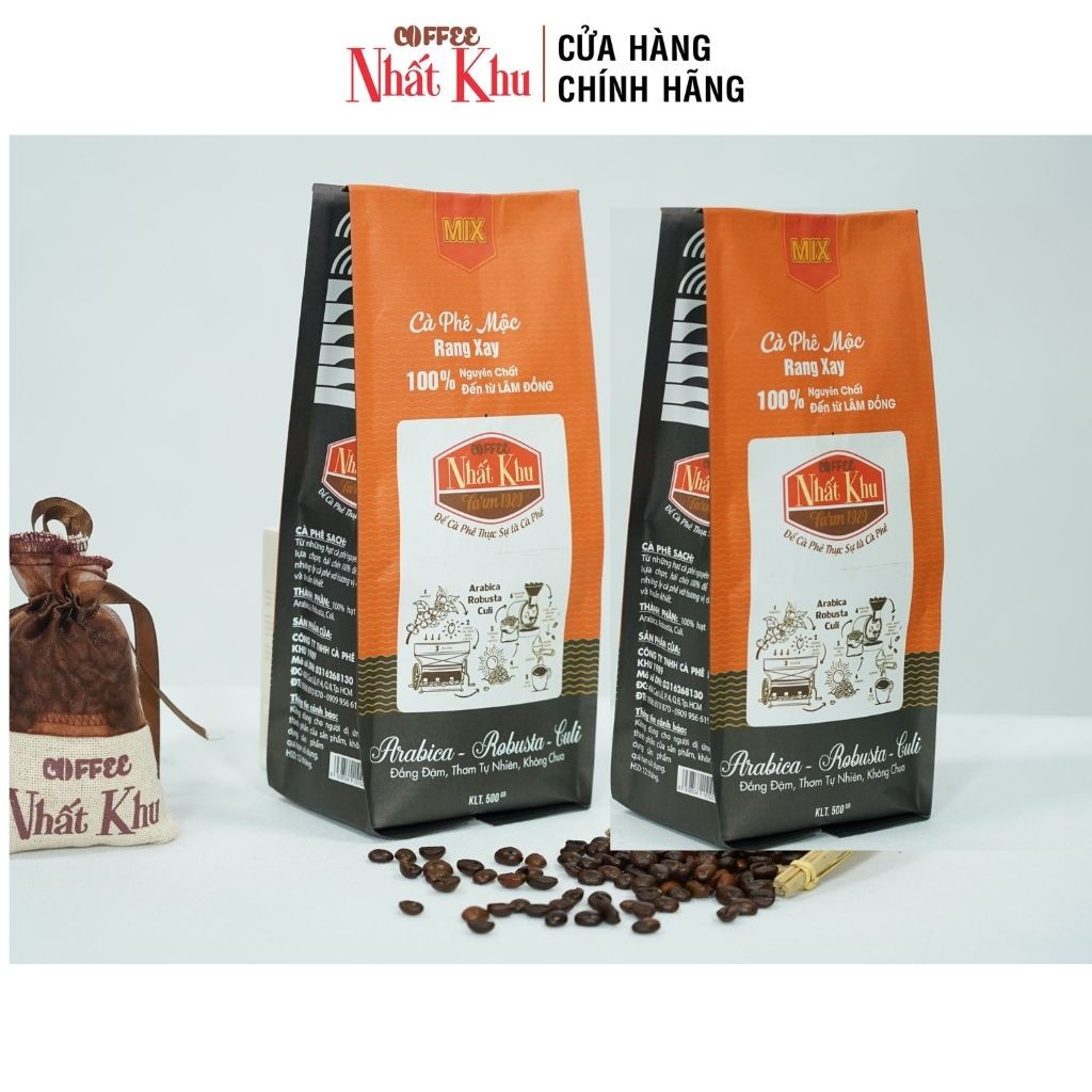 Cà phê pha phin Arabica - Robusta - Culi 1 ký cafe nguyên chất 100% bán chạy nhất thương hiệu Nhất Khu