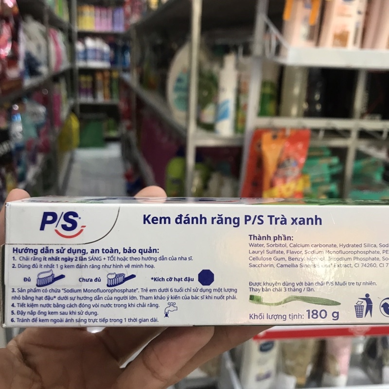 Kem P/s Trà Xanh Tự Nhiên 180g