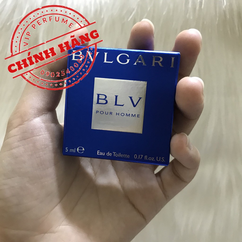 [ mini ] Nước hoa nam chính hãng Bvlgari BLV Pour Homme EDT 5ml