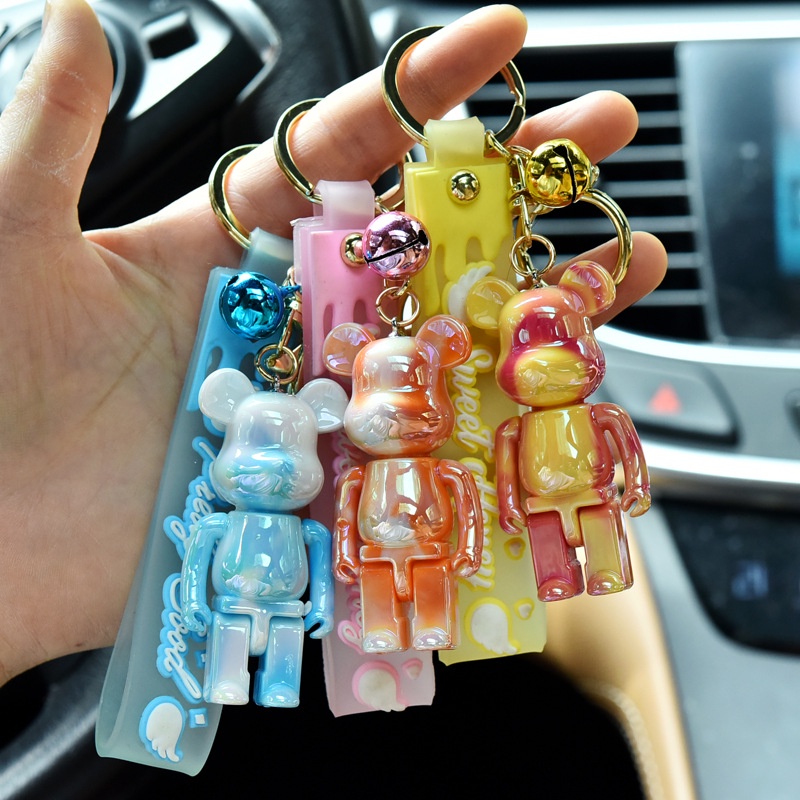 Móc Khóa Hình Gấu Nhiều Màu Sắc Dễ Thương